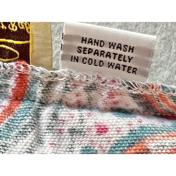 Roberta Roller Rabbit Floral Pillow Covers Pair 22" X 21.75" Orange Green Cream - Picture 8 of 9